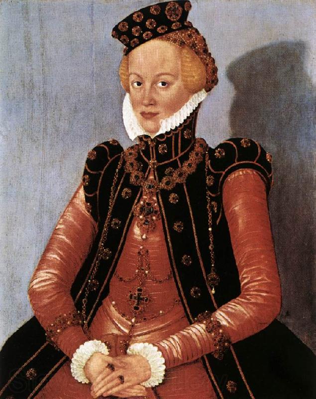 CRANACH, Lucas the Younger Portrait of a Woman sdgsdftg Spain oil painting art